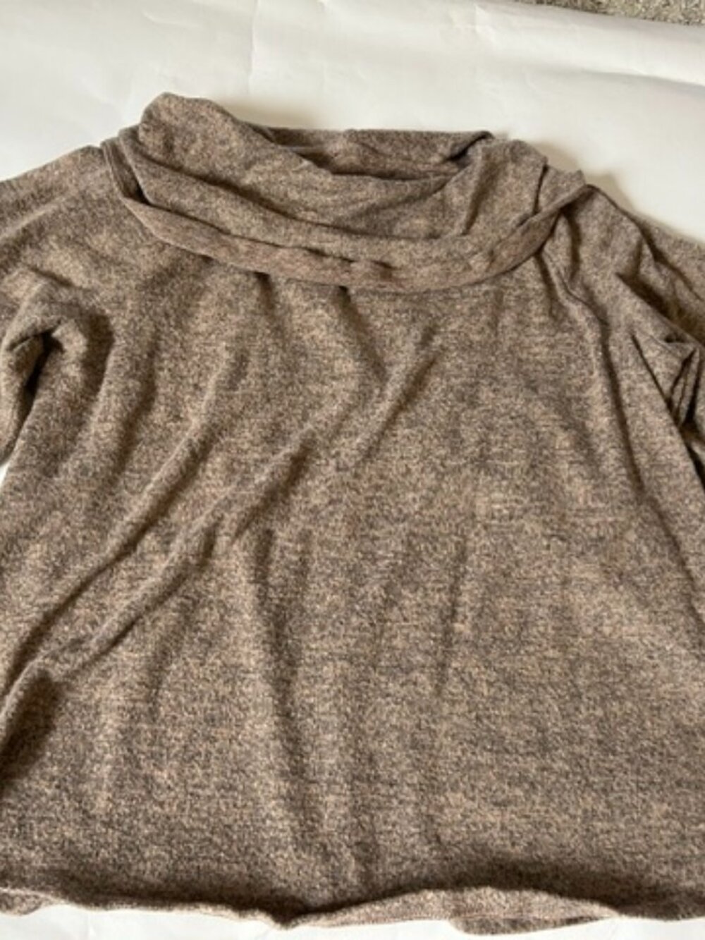 Adrienne Vittadini Cowl Neck Sweater with Round Cutouts SZ Med Great Condition
